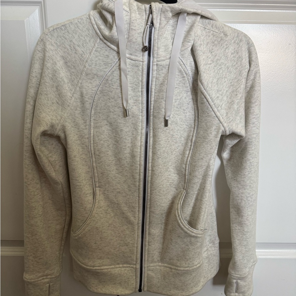Lululemon Heathered Gray Zip-Up Hoodie